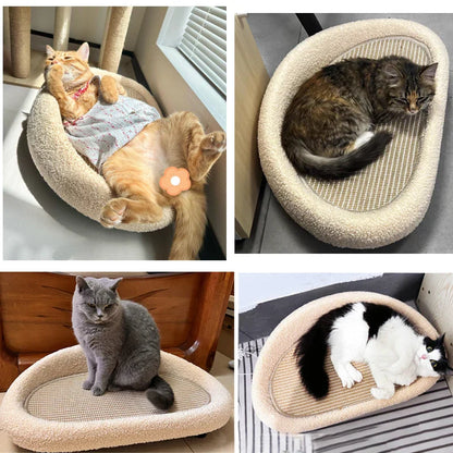 2-in-1 Krabkussen & Kattenbed
